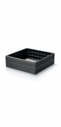 Vyvýšený záhon Prosperplast BASE WOODY antracit 75,6 cm 