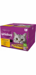 WHISKAS Poultry Feast - mokré krmivo pro kočky - 24x85 g