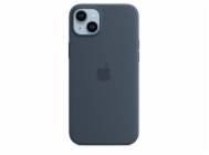 iPhone 14+ Silicone Case with MS - Storm Blue