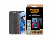 PanzerGlass - Ochrana obrazovky pro mobilní telefon - ultra široký tvar - sklo - s bezpečnostním filtrem - dvoucestné - barva rámu černá - pro Apple iPhone 16 Plus