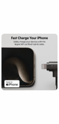 Hyper kábel HyperJuice USB-C/Lightning Hybrid Silicone Cable 1.5m - Black