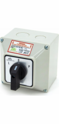 ELS Elektrotechnika VAČKOVÝ SPÍNAČ 32A LEVÝ PRAVÝ V POUZDŘE IP65 LW32 L-0-P 3P OB.