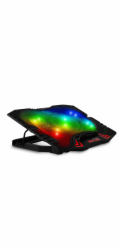 EVOLVEO Ania 5RGB, chladicí podložka pro notebook, 5x ventilátor, RGB podsvícení