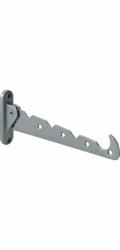 Sušák na prádlo Hettich, hliník-plast, stříbrný, délka 290 mm, 1 kus