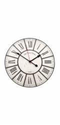 Nástěnné hodiny Wall-Art, klasické římské číslice, průměr 40 cm, černé a bílé