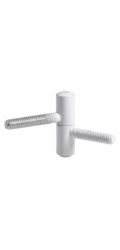 Skrytý pant O 10 mm ocel bílý 2 kusy
