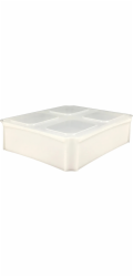 Eurobox-System Vkládací krabice systému Eurobox 1/2 horizontální pro Tauro Box 60 x 40 cm, průhledná