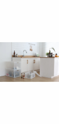 Eurobox-System Systémová krabice Eurobox, perforovaná, 60 x 40 x 12 cm, šedá