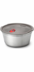 Black & Blum Obědový box/kulatá ocelová nádoba L 950 ml. / ČERNÁ+MODRA