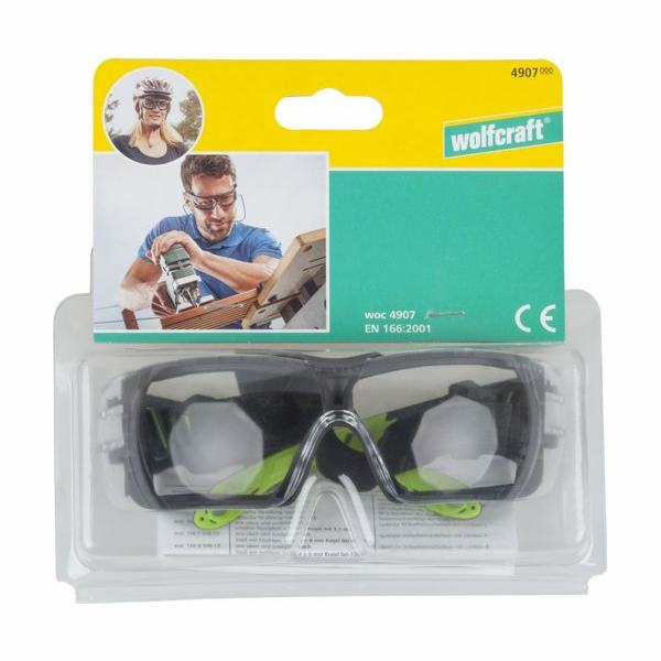 Wolfcraft Sada ochranných brýlí 4907000 + nůž s vroubkova...