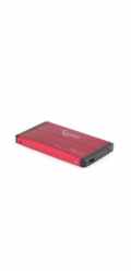 GEMBIRD externí box pro 2.5" zařízení, USB 3.0, SATA, červený