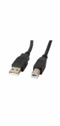 Kabel USB-A(M)->USB-B(M) 2.0 0.5M CZARNY