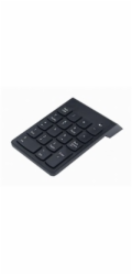 GEMBIRD numerická klávesnice KPD-W-02, bezdrátová 2.4GHz, černá