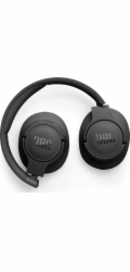 JBL Tune 720BT Black bezdrátová sluchátka přes uši, Bluetooth 5.3, až 76 hodin a rychlé dobití, černá