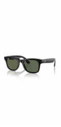 Meta Ray-Ban Gen1 Wayfarer, Shiny Black, G15 Green LARGE