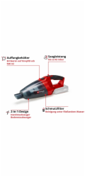 Vysavač Einhell TE-VC 18 Li-Solo Expert Plus bez baterie