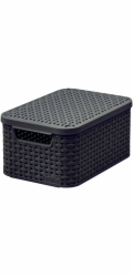 Box Curver Style S 6L s víkem tmavě hnědý