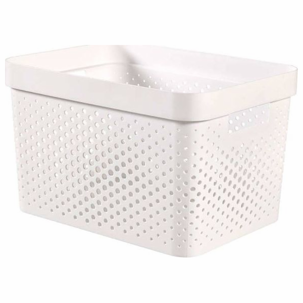 Box Curver Infinity Dots 17L bílý