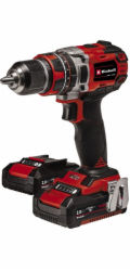 Einhell Professional akumulátorový příklepový vrtací šroubovák TP-CD 18/50 Li-i BL, 18 V (červeno-černý, 2x Li-ion baterie 2,0 Ah)