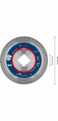 Bosch Powertools Diamantový řezný kotouč X-LOCK Expert HardCeramic, O 115 mm (otvor 22,23 mm)
