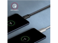 AXAGON BUCM3-CM10AB, SPEED kabel USB-C <-> USB-C, 1m, USB 3.2 Gen 1, PD 60W 3A, ALU, oplet, černý