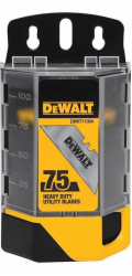 Lichoběžníkové čepele DEWALT, indukčně kalené, 75 kusů, náhradní čepele