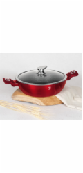 BERLINGERHAUS Wok s poklicí 30 cm Burgundy Edition BH-7110