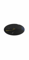 Endorfy ochranná podložka pod židli FP110C / kulatá / průměr 110cm / černá
