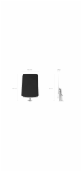 EZVIZ solární panel E/ 6,18W/ IP65/ USB-C/ kompatibilní s EB8 4G/ černý