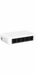 STRONG switch SW5000P/ 5x port Gigabit RJ45/ 10/100/1000 Mb/s/ 10 Gb/s/ 802.3i/u/ab/ plastové šasi/ bílý