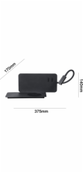 Fixační lampa FIJI 19132-BK 3+6W LED CHAR