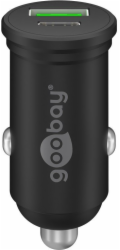 Goobay Rychlonabíječka do auta Dual-USB 45 Watt (černá, 1x USB-C, 1x USB-A, Power Delivery, 12/24 V)