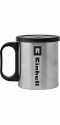 Einhell Kaffeetasse, für Akku-Kaffeemaschine TE-CF 18 Li-Solo (edelstahl/schwarz, 240 ml, inkl. Deckel)