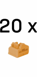 Lindy Zámek portu RJ45 (bez klíče) (oranžový, 20 kusů, kód oranžový)