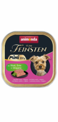 ANIMONDA Vom Feinsten Adult Mini Beef, duck and oregano - mokré krmivo pro psy - 100g