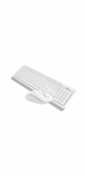 A4tech Set klávesnice+myš FG1012, Bezdrátový, US, bílá