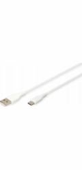 Digitus USB 2.0 Silikon-Anschlusskabel USB-A > USB-C (weiß, 2 Meter, PD, Laden mit bis zu 60 Watt)