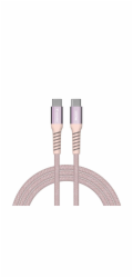 Verbatim Sync&amp;Charge 100W 120cm  USB-C/USB-C Magnetic pink  31857