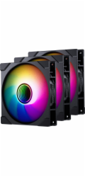 Phanteks M25G2-140 D-RGB ventilátor s obrácenými lopatkami, 3 ks, černý (PH-F140M25R_G2_DBK01_3P)