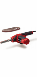 Einhell Bandfeile TC-BF 500 E (rot/schwarz, 500 Watt, inkl. 6-teiliges Schleifbandset)