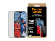 PanzerGlass ochranné sklo UWF 2-Way Privacy pre iPhone 17 Pro Max - Black Frame