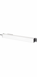 Digitus Steckdosenleiste 19 PDU mit Aluminiumprofil, 7-fach (schwarz/aluminium, 1,80 Meter Kabel, 1 HE, mit Leitungsschutzschalter)