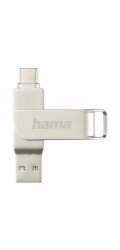 HAMA Rotate Pro, USB Kľúč, 128GB, strieborný
