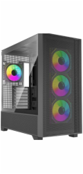 Xilence Flux X916.ARGB (schwarz, Tempered Glass)