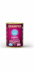CHAMPER Puppy Mono Salmon - vlhké krmivo pro psy - 400g