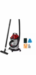 Einhell TC-VC 2045 S, vysavač na mokré i suché vysávání (stříbrný/červený)