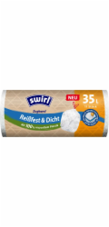 Pytle Swirl, na odpad, zatahovací, bílé, 35 lit., bal. 11 ks