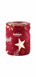 Svicka Bolsius Starlight, 82x68 mm, brusinka, ve skle
