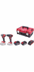 Set Worcraft XCUBE031 ShareSYS Toolbox, utahovák 450 Nm, šroubovák 50 Nm, 1x 2,0 Ah akumulátor + 1x 