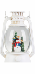 Lucerna MagicHome Vanoce, snehulak, plast, 1xLED tepla bila, 12x10x20.5 cm, 3xAA